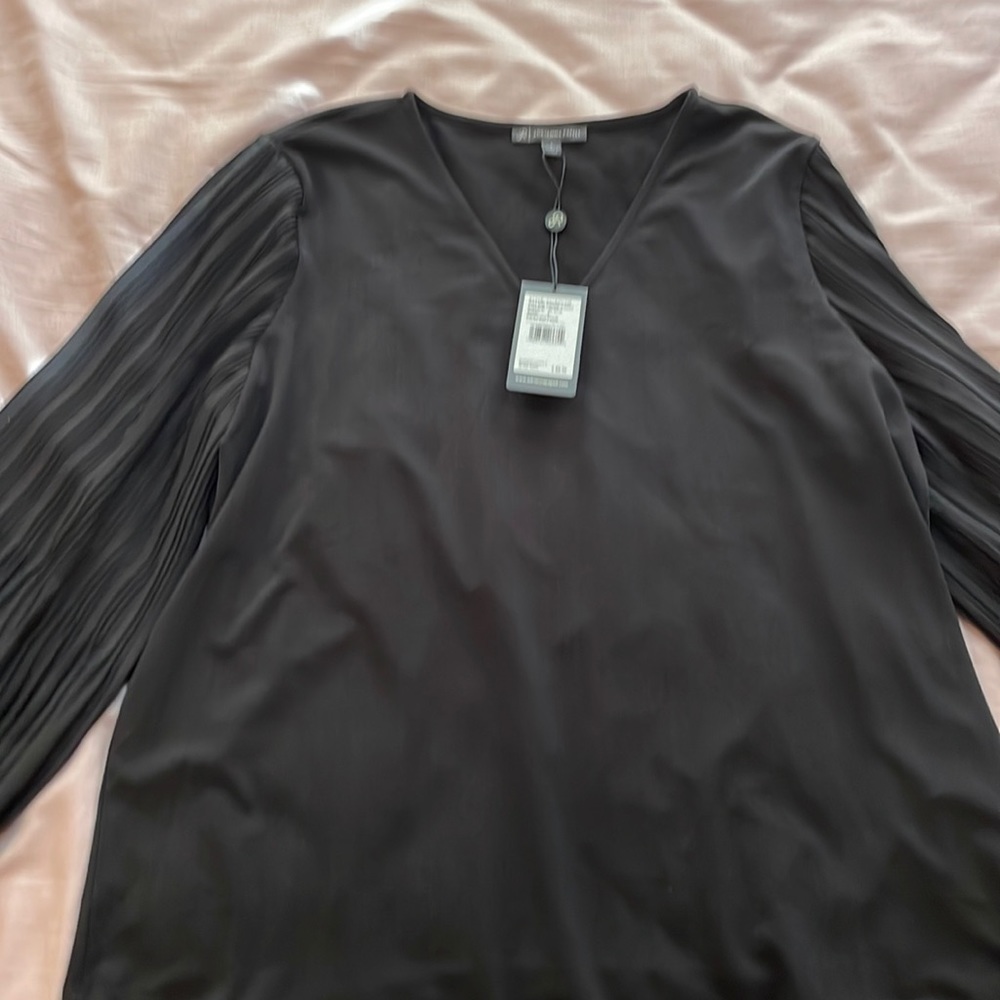 Black blouse from Adrianna Papell